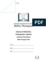 IEP Manual de Promoción Cordinación y Montaje Seminario Biblia Thompson PDF