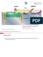 Modern Semiconductor Devices: Summer Semester 2010 Prof. Dr.-Ing. Hermann Schumacher