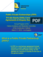 Public Private Partnerships (PPP) Private Equity Entity Consortium Agreements & Dispute Resolution