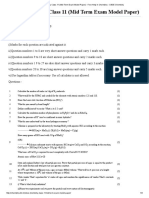 CBSE Chemistry Class 11 (Mid Term Exam Model Paper)