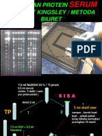 Penentuan Protein Menurut Kingsley / Metoda Biuret