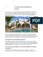 10 Questions À Poser Avant D'Acheter Un Immobilier en Tunisie