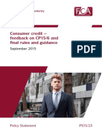 FCA Consumer Credit PS15-23