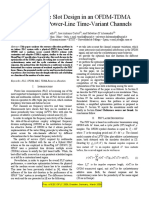 Optimal Time Slot Design in An OFDM-TDMA System Over Power-Line Time-Variant Channels