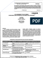 I11 1 11 MIM M I Ii Iii Life Assessment of Gas Turbine Components Using Nondestructive Inspection Techniques Kurt Walter