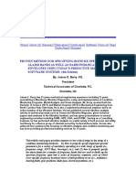 Proven Method For Specifying Both Six Spectral Alarm Bands As Well As Narrowband Alarm Envelopes