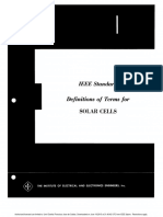 Definitions of Terms For Solar Cells