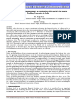 Impact of Dividend Announcements On Stock Prices With Special Reference To Banking Companies in India