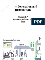 Power Generation and Distribution: Thomas K P Assistant Professor EEE Rset