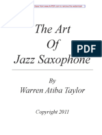 The Art of Jazz Saxophone Improvisation Sample