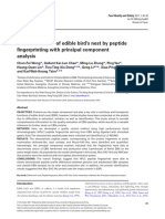 Characterization of Edible Bird's Nest by Peptide Fingerprinting With Principal Component Analysis