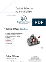 Air Outlet Selection and Insulation