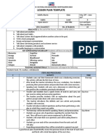 Lesson Plan Template: by The End of The Lesson, Students Will Be Able To