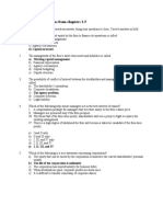 A Few Practice Questions From Chapters 1-5: D) Capital Structure