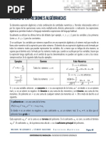 Unidad 3 Expresiones Algebraicas