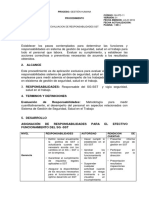 Evaluacion de Responsabilidades Del SST