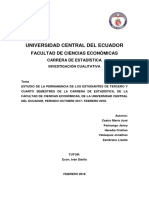 Permanencia Estadística Final UCE ECUADOR