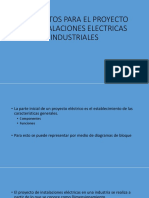 Elementos para El Proyecto de Instalaciones Electricas Industriales