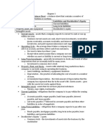 Assets Liabilities and Stockholder's Equity