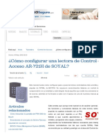 ¿Cómo Configurar Una Lectora de Control de Acceso AR-721H de SOYAL