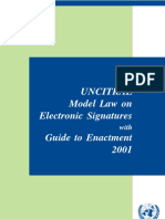 UNCITRAL Electronic Signature 2001