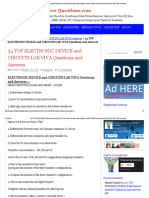 34 Top Electronic Device and Circuits Lab Viva Questions and Answers Electronic Device and Circuits Lab Viva Questions