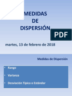 Varianza Desviación Estandar SS