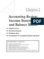 Balance Sheet Income Statement