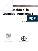 Introducción A La Química Ambiental. Conceptos Básicos