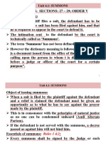 When The Plaintiff Files A Suit, The Defendant Has To Be: Unit 4.1: SUMMONS