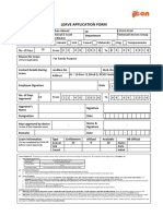 Leave Application Form