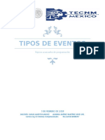 TIPOS DE EVENTOS Tópicos Avanzados de Programación