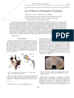 Measurement of Wear in Orthopedic Prosthesis: B. Sagbas and M. Numan Durakbasa