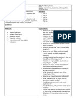 Grade: 7 Unit: Number Systems Subject: Math Lesson: Expressions, Equations, and Inequalities UEQ: How Can You Use Algebraic Expressions, Standards