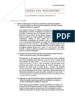 Los Origenes Del Peronismo Respuesta