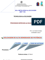 Tecnologia Da Soldagem - Processos Especiais de Soldagem - Alta Densidade de Energia PDF