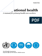 Occupational healthWHO 2018