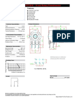 B1k Rotary Potentiometer Spec Sheet