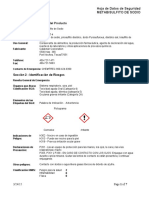 Metabisulfito de Sodio Polvo - MSDS PDF