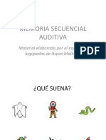 Memoria Secuencial Auditiva