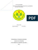 Tugas Transmisi Menghitung Drop Tegangan, Pengaturan Tegangan, Dan Efisiensi Saluran Transmisi