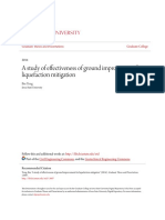 A Study of Effectiveness of Ground Improvement For Liquefaction M