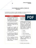 Características Principales de La Logística y Cadenas de Suministro