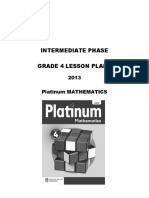 Platinum Mathematics Grade 4 Lesson Plans