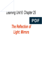 Learning Unit 6: Chapter 25: The Reflection of Light: Mirrors