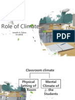 Role of Climate: Jeanelle A. Calosa Iii-9 Bsse