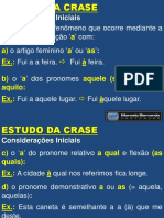  Crase (LÍNGUA PORTUGUESA)