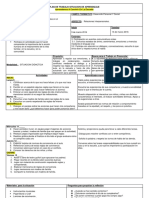 PLAN de TRABAJO Aprendamos A Convivir en La Escuela Marzo 15