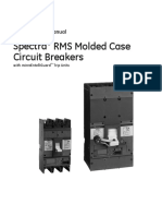 Spectra RMS Molded Case Circuit Breakers: GEH-702 Users Manual