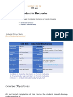 Industrial Electronics: Lecture No 01